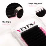 Veyes Inc Classic Eyelash Extensions Veyelash 0.15mm Individual Lash Extensions Matte Black Silk Lashes Wholesale for Beauty - Image 5
