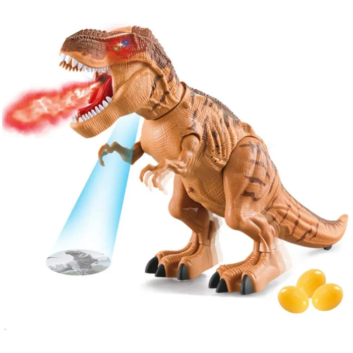 Electronic Dinosaur Toy Simulated Flame Spray Tyrannosaurus T-RexWalking Dinosaur Toy Water Spray Red Light & Realistic Sounds - Image 6