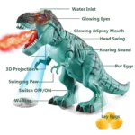 Electronic Dinosaur Toy Simulated Flame Spray Tyrannosaurus T-RexWalking Dinosaur Toy Water Spray Red Light & Realistic Sounds - Image 3