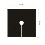 10 pieces of reusable tree weed control and moisturizing cover - non-woven biodegradable tree mat and grassland plastic film - Image 3