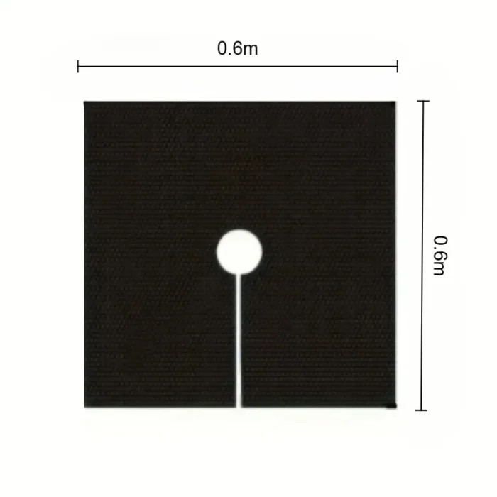 10 pieces of reusable tree weed control and moisturizing cover - non-woven biodegradable tree mat and grassland plastic film - Image 3