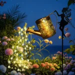 Solar Fairy Watering Can Lights – Outdoor Decorative Kettle with Cascading String Lights, Perfect for Garden Décor & Gifts - Image 2