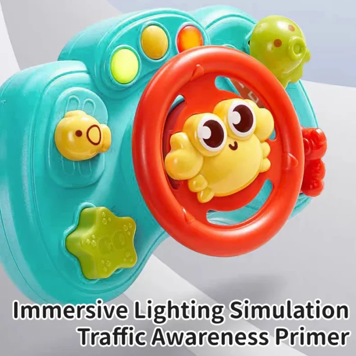 Montessori Children Cartoon Steering Wheel Toys Multifunctional Sounding Toys Baby Early Educational Toys Puzzle Game Toys Gifts - Image 6