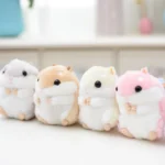 Plush Toys Animal Children toys key chain Stuffed 10cm Hamster pendant Kawaii Dolls Kids Child Christmas Gifts bag Doll For baby - Image 3