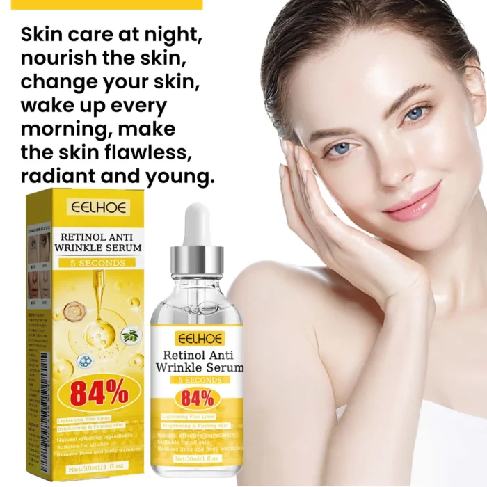Retinol Anti-Wrinkle Serum Pure Hyaluronic Acid Facial Essence Anti Wrinkle Aging Face Lift Tightening Fade Eye Fine Lines - Image 2