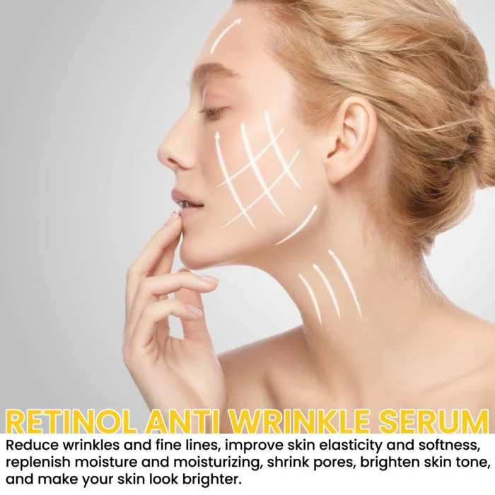 Retinol Anti-Wrinkle Serum Pure Hyaluronic Acid Facial Essence Anti Wrinkle Aging Face Lift Tightening Fade Eye Fine Lines - Image 3