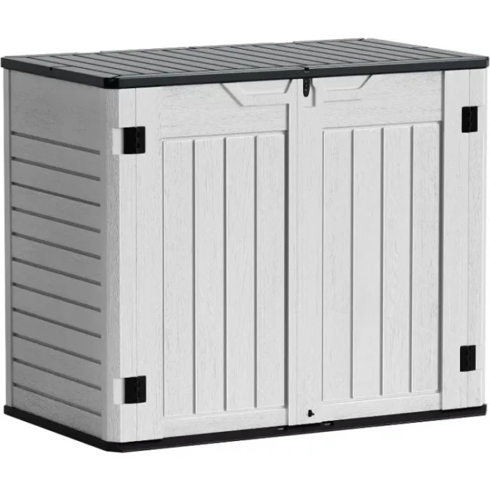 Hot-Sell White Outdoor Storage Shed 4 x 2 ft. Utility Tool Shed Resin Storage Garden Shed with Door & Lock for Patio Storage - Image 2