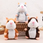 Cute Electric Talking Hamster Plush Toy Learn To Imitate Talking Nod Plush Doll Toys Interactive Plush Hamster Toys Baby Gifts - Image 3