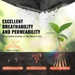 10 pieces of reusable tree weed control and moisturizing cover - non-woven biodegradable tree mat and grassland plastic film - Image 2