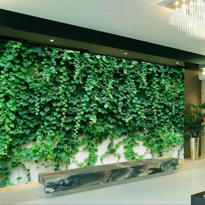 Custom Photo Wallpaper 3D Green Plant Leaf Mural Hotel Living Room TV Sofa Backdrop Wall Home Decor Backdrop Papel De Parede - Image 2