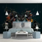 Custom Any Size 3D Modern Minimalist HD Hand-Painted Light Luxury Dazzling Butterfly Nostalgic Background Wall Mural Home Décor - Image 3