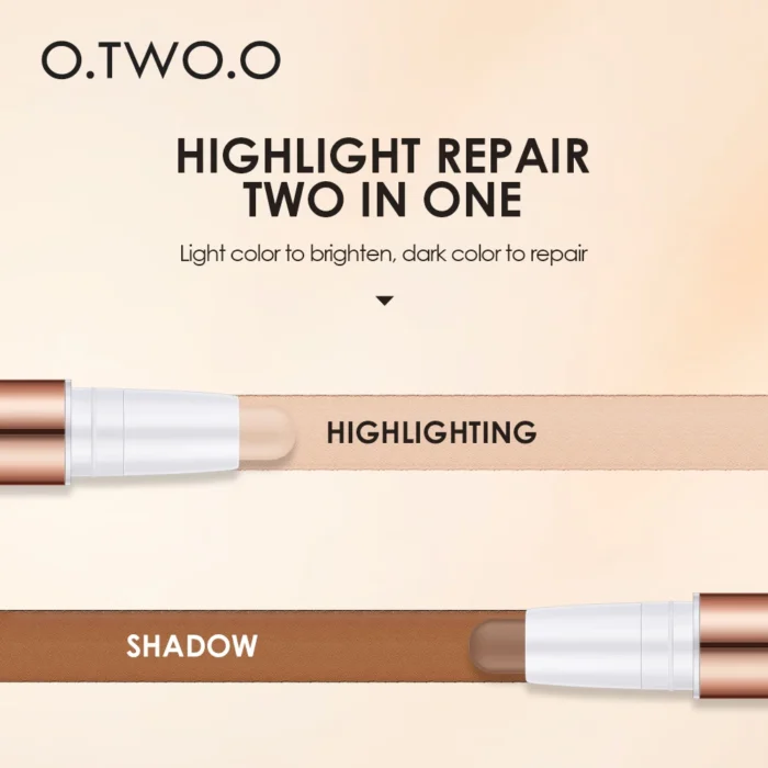 O.TWO.O Multifunctional Concealer Stick For Eye Primer Highlighter Waterproof Face Contour Matte Finish Makeup Contouring Stick - Image 2