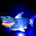 Plastic Swinging Shark Toy with Sound Simulation Crawling Interactive Shark Toy Collection Flexible Swaying Fish Toys - Image 2