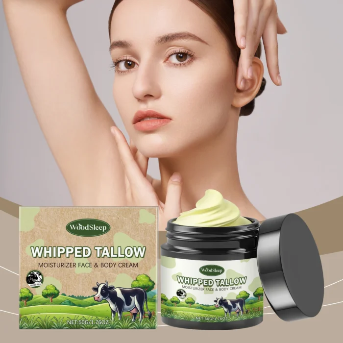 Whipped Tallow Cream Deep Moisturizing Smoohting Even Skin Tone Fade Fine Line Hydrating Redness Repair Rejuvenation Face Cream - Image 3
