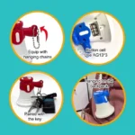 Mini Recording Speaker Fun Stress Relief Keychain Toy Cute And Compact Voice Recorder For Playful Entertainment And Relaxation - Image 3