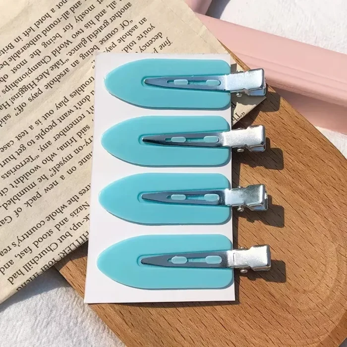 4pcs/set No Bend Seamless Hair Clips Side Bangs Barrette Colorful Makeup Washing Face Accessories Women Girls Styling Hairpins - Image 5