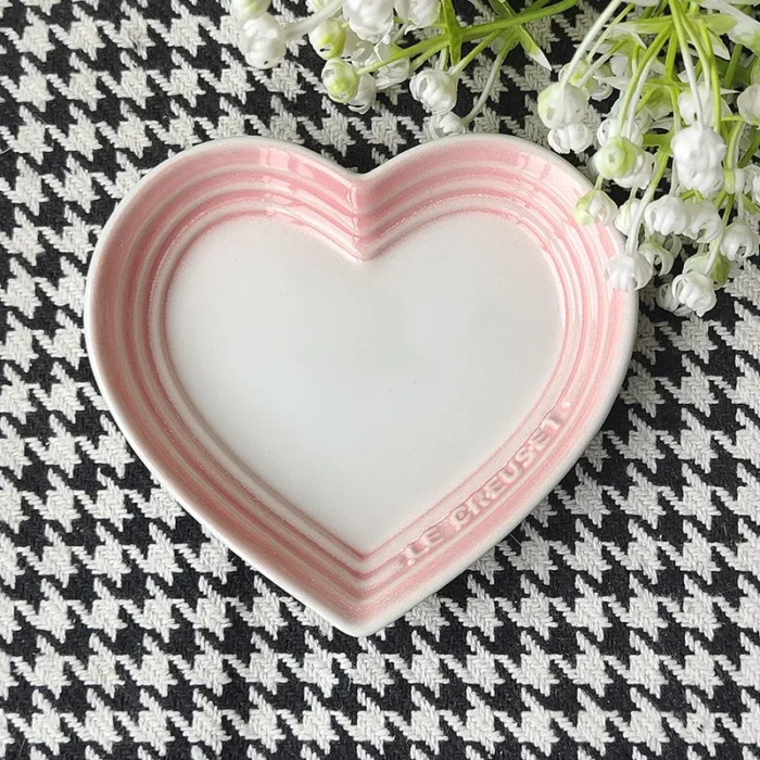 12cm Gradient Heart-shaped Ceramic Dishes, Underglaze Color Simple Tableware,Dip Dish Desserts Snacks Plate Utensils for Kitchen - Image 6