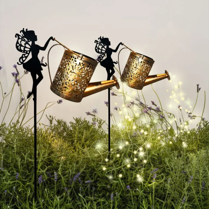 Solar Fairy Watering Can Lights – Outdoor Decorative Kettle with Cascading String Lights, Perfect for Garden Décor & Gifts - Image 5