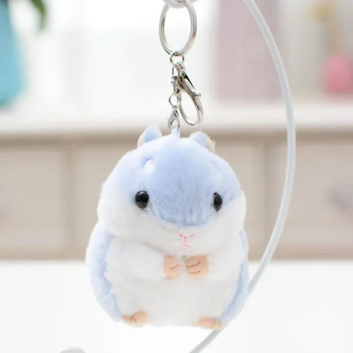 Plush Toys Animal Children toys key chain Stuffed 10cm Hamster pendant Kawaii Dolls Kids Child Christmas Gifts bag Doll For baby - Image 5