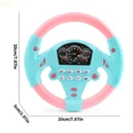 090B Fun Musical Steering Wheel Toy For Children Simulating Real Driving Learning Toy - Image 6