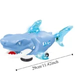 Plastic Swinging Shark Toy Light with Sound Crawling Interactive Shark Toy Collection Flexible Swaying Fish Toys - Image 6