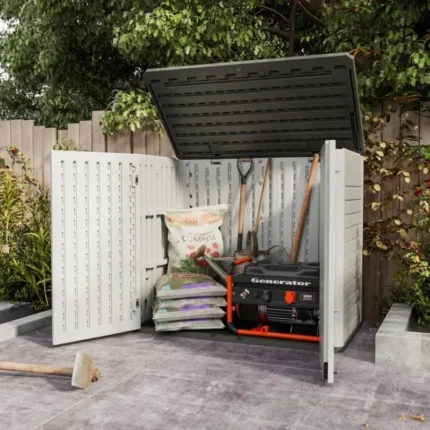 Hot-Sell White Outdoor Storage Shed 4 x 2 ft. Utility Tool Shed Resin Storage Garden Shed with Door & Lock for Patio Storage
