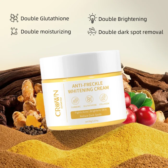 Turmeric Glutathione Face Cream Glutathione Whitening Face Cream Reduce Dark Spots Sun Spot Inhibit Melanin Face Whitening Cream - Image 6