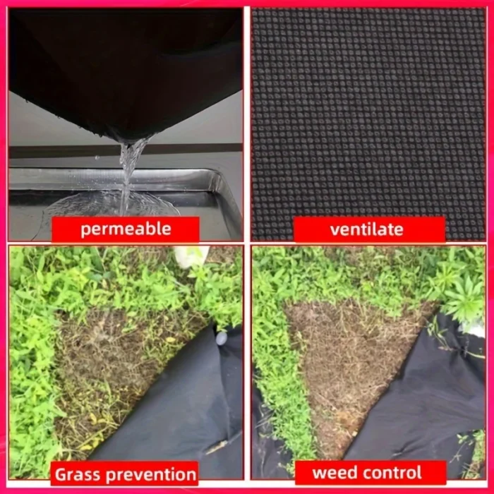 10 pieces of reusable tree weed control and moisturizing cover - non-woven biodegradable tree mat and grassland plastic film - Image 5