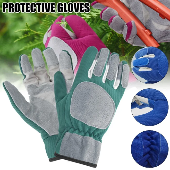 1 Pair Gardening Gloves Rose Pruning Thorn Proof Gloves With Long Forearm Protection Gauntlets For Digging Planting Garden Tools - Image 1